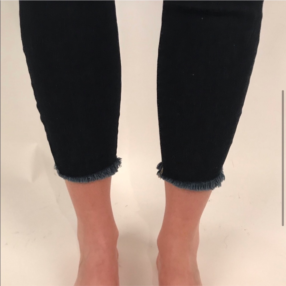 DL1961 dark wash Chrissy Trim tone skinny jean - Picture 3 of 5